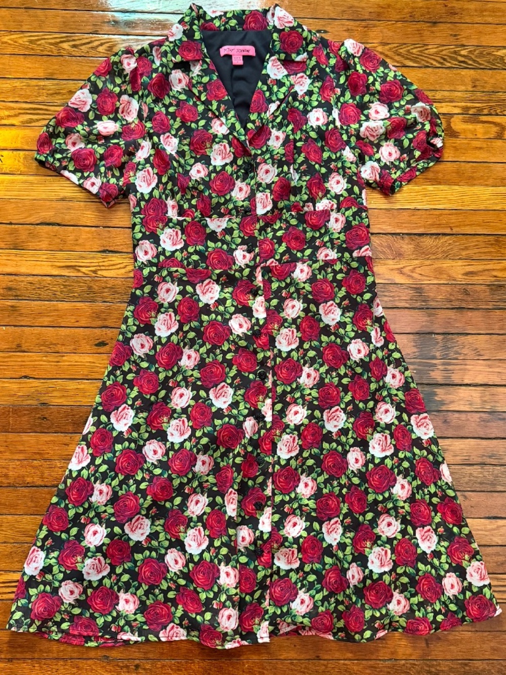 Betsey Johnson Rose Mini Dress Size 2